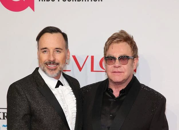 Elton John i David Furnish - fot. Neilson Barnard