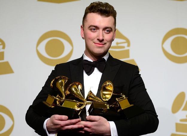 Sam Smith na rozdaniu Grammy 2015 - fot.  Frazer Harrison