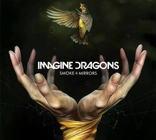 Okładka albumu "Smoke + Mirrors" grupy Imagine Dragons