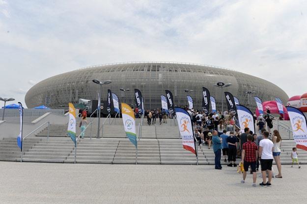 Kraków Arena widziana z zewnątrz