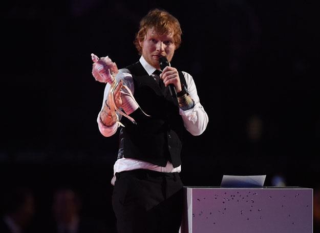 Ed Sheeran triumfował na gali Brit Awards - fot. Gareth Cattermole