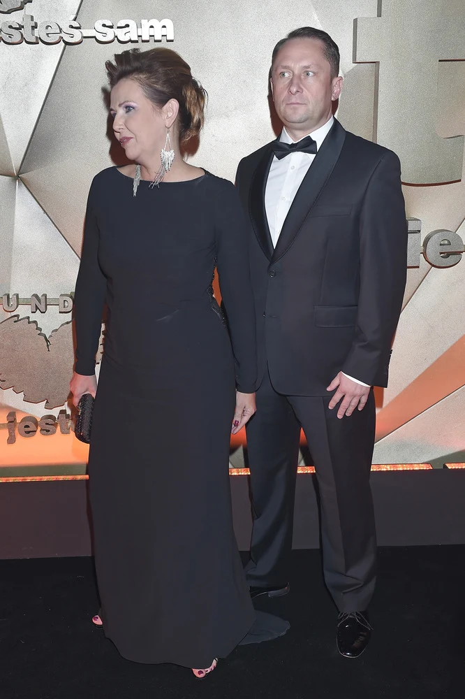 ...i żoną Marianną