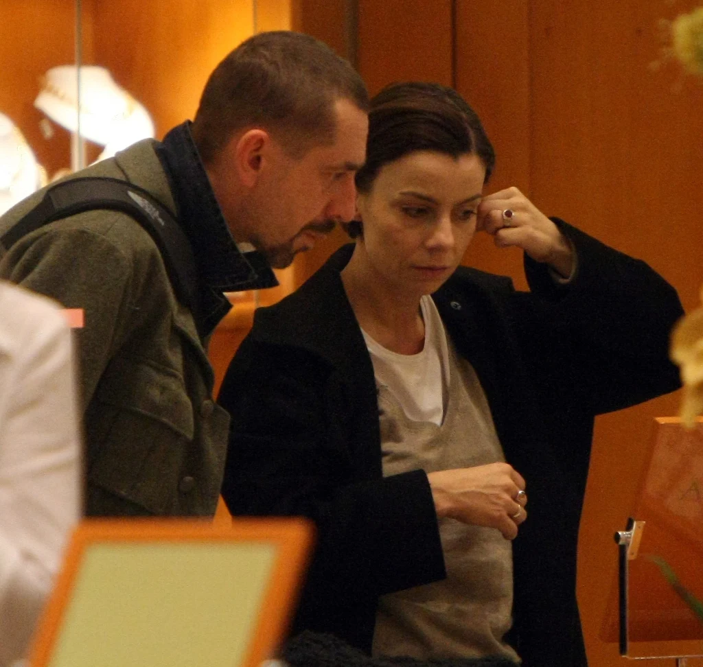 Agata Kulesza z mężem Marcinem u jubilera
