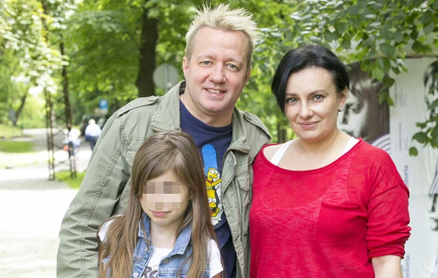 Alicja Borkowska z Robertem Leszczyńskim i córką Alicja Borkowska z Robertem Leszczyńskim i córką