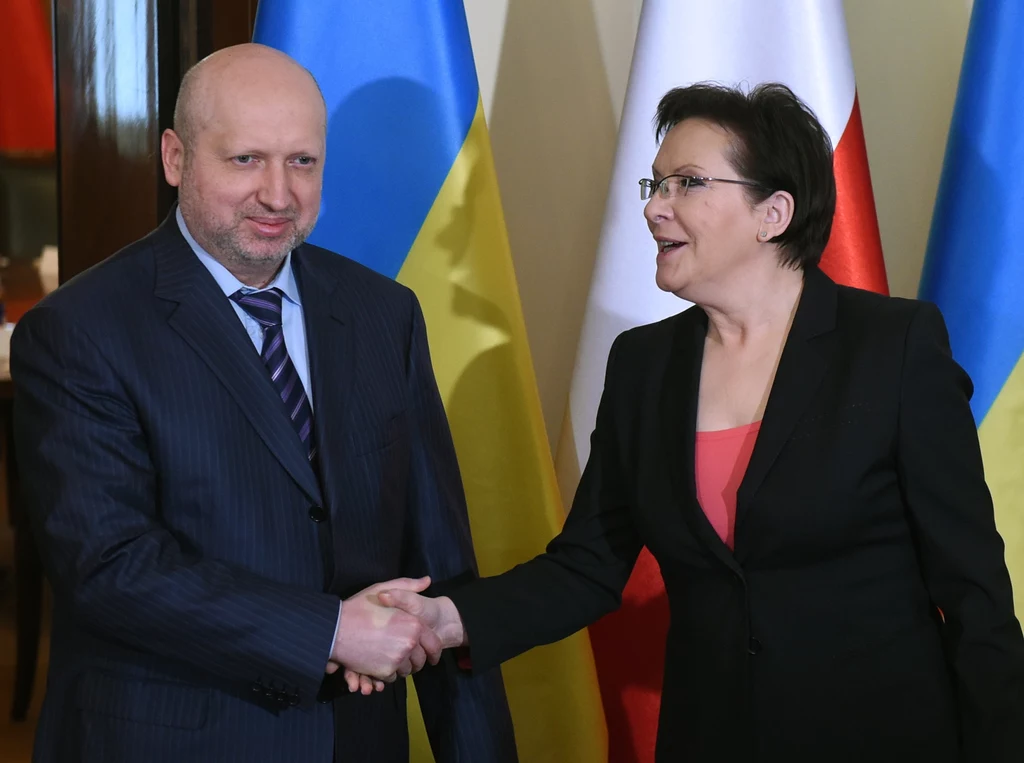 Premier Ewa Kopacz z sekretarzem Rady Bezpieczeństwa Narodowego i Obrony Ukrainy Ołeksandrem Turczynowem Premier Ewa Kopacz z sekretarzem Rady Bezpieczeństwa Narodowego i Obrony Ukrainy Ołeksandrem Turczynowem