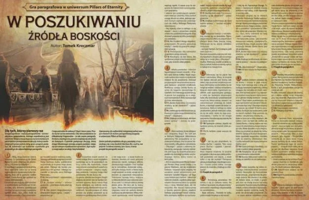 W poszukiwaniu źródła boskości - gra paragrafowa