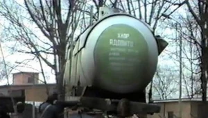 Jedna z cystern z ciekłym chlorem fot. KW PSP w Białymstoku