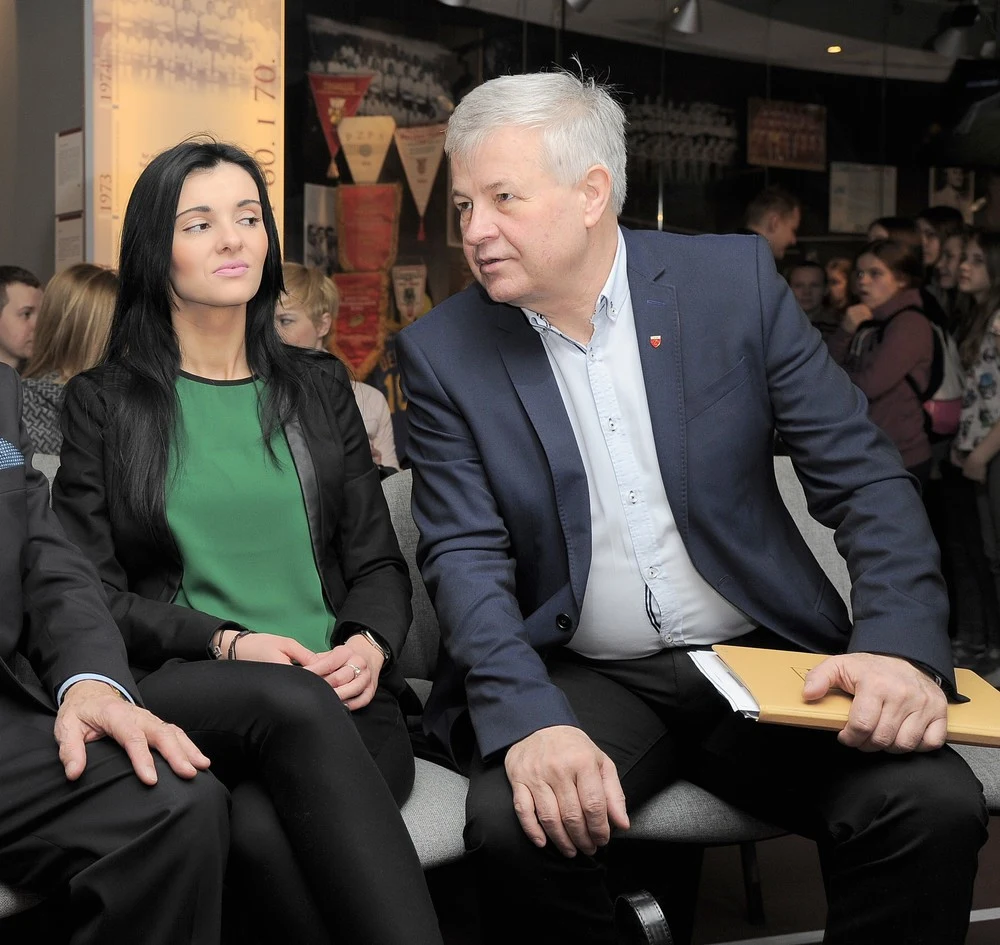 Apoloniusz Tajner z Izabelą Podolec