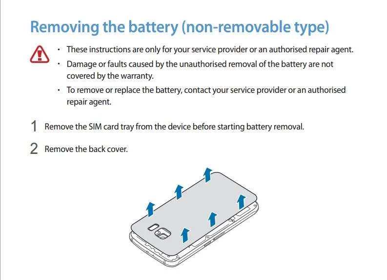Tak rzekomo ma wygladać instrukcja wyjmowania baterii z Galaxy S6 - coś, czego oficjalnie robić (rzekomo) nie można Tak rzekomo ma wygladać instrukcja wyjmowania baterii z Galaxy S6 - coś, czego oficjalnie robić (rzekomo) nie można