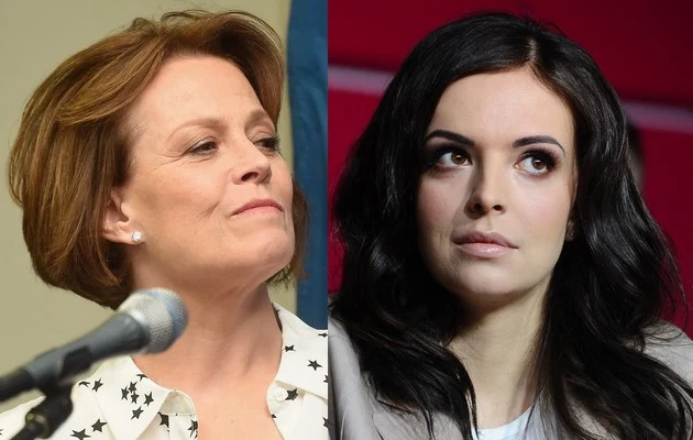 Sigourney Weaver i Anka Wendzikowska