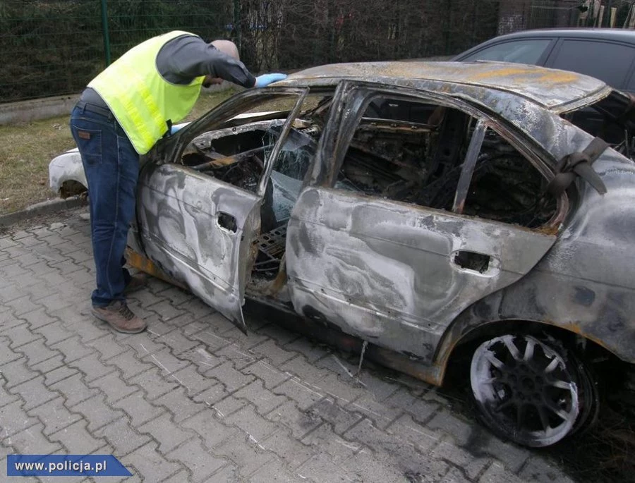 BMW zostało całkowicie spalone