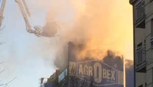 Pożar budynku przy ul. Roboczej w Poznaniu