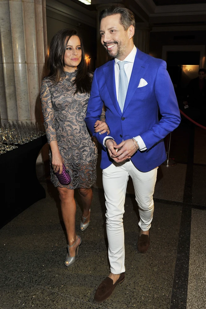 Anna Mucha z Marcelem Sorą