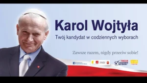 Plakat z Karolem Wojtyłą 