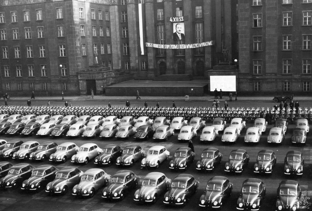 Stalinogród, 1953. Plac Dzierżyńskiego