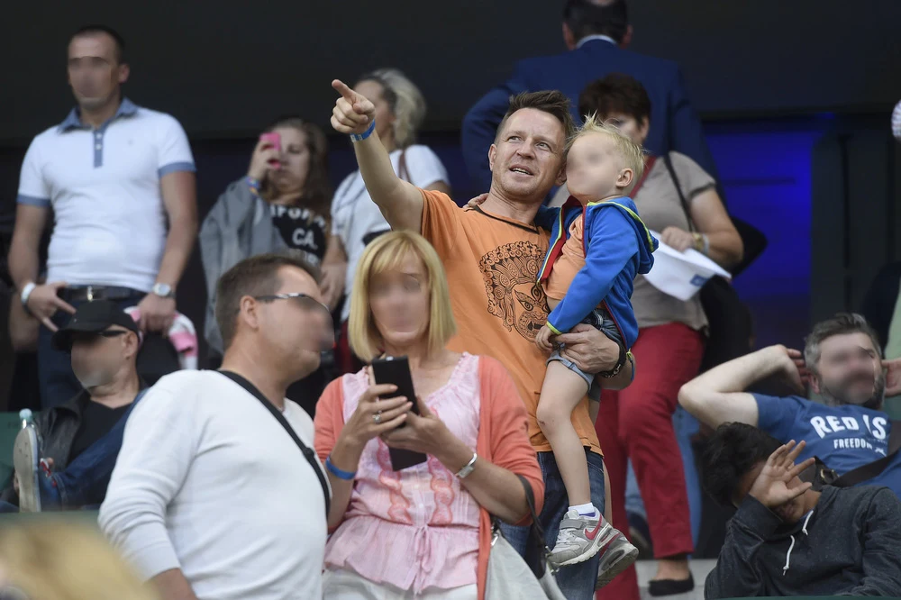 Wojciech Błach z synkiem