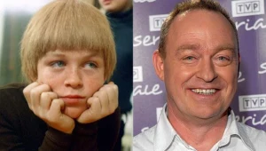 Piotr Kąkolewski w serialu "Czterdziestolatek" (L) i dziś (P)