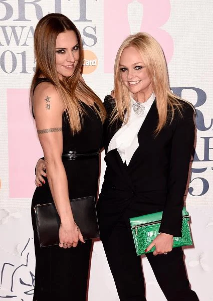 Mel C i Emma Button na Brit Awards 2015 (fot. Ian Gavan)