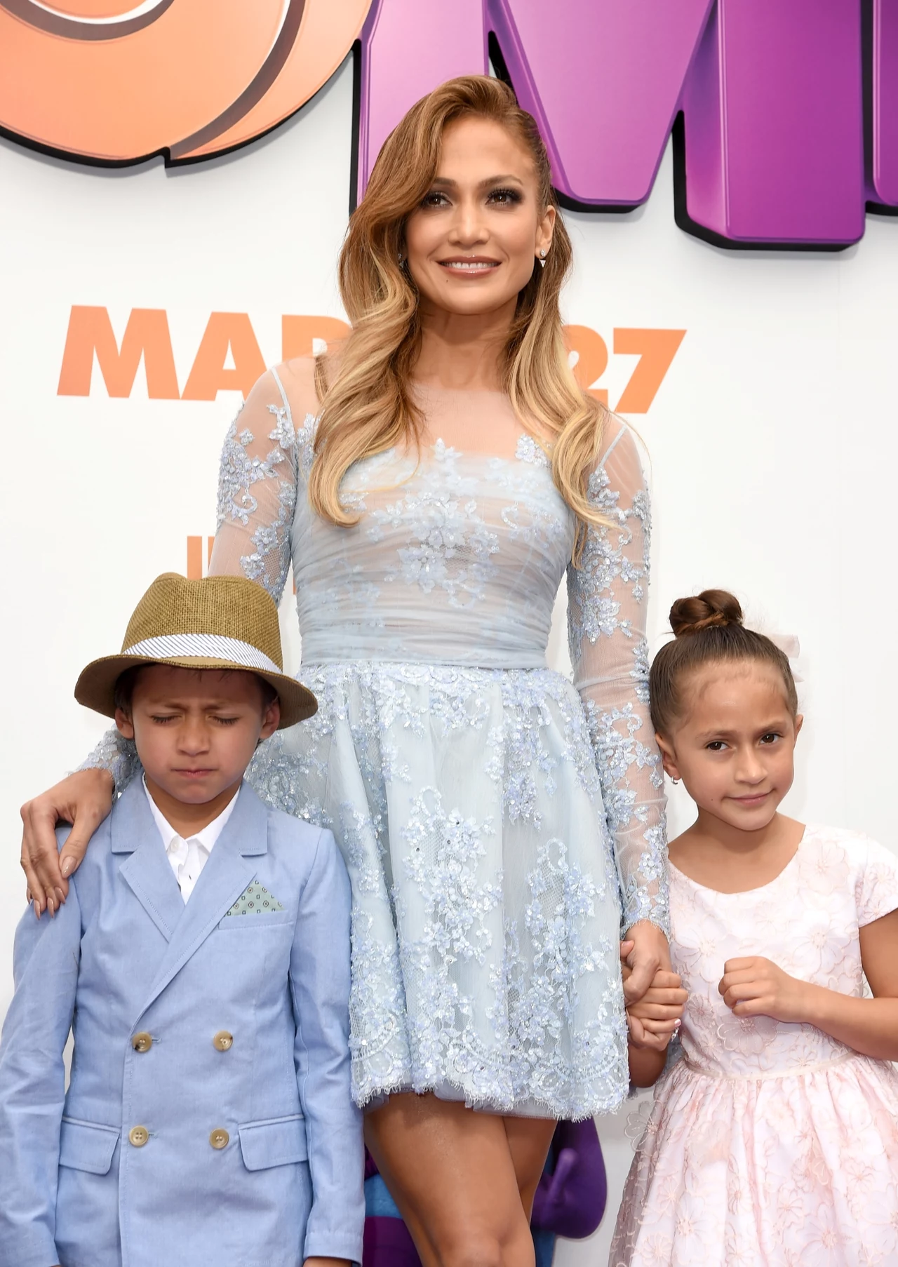 Jennifer Lopez z dziećmi: Maximilian David Muniz i Emme Maribel Muniz Jennifer Lopez z dziećmi: Maximilian David Muniz i Emme Maribel Muniz