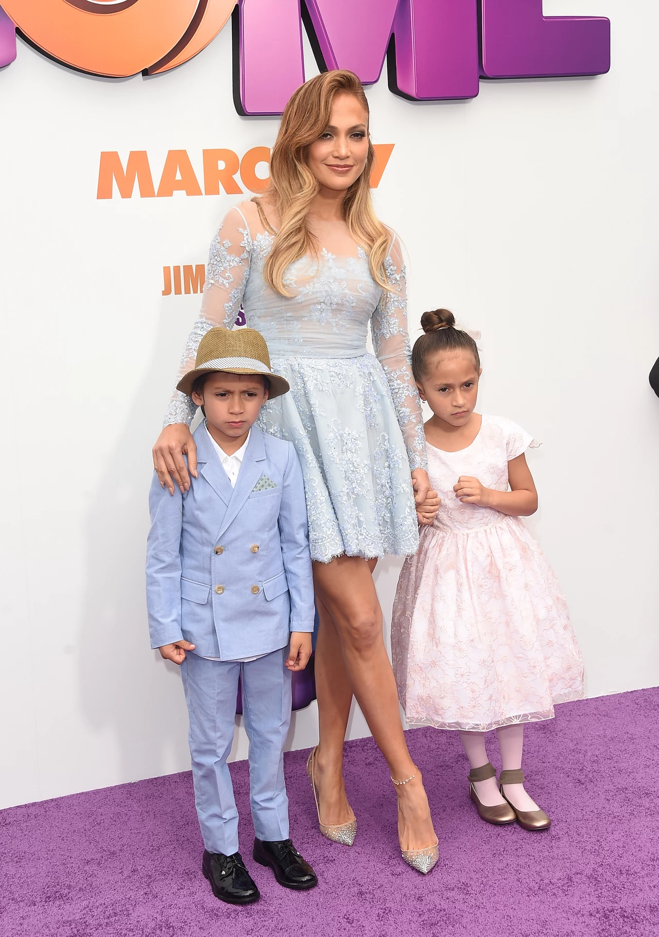 Jennifer Lopez z dziećmi: Maximilian David Muniz i Emme Maribel Muniz Jennifer Lopez z dziećmi: Maximilian David Muniz i Emme Maribel Muniz