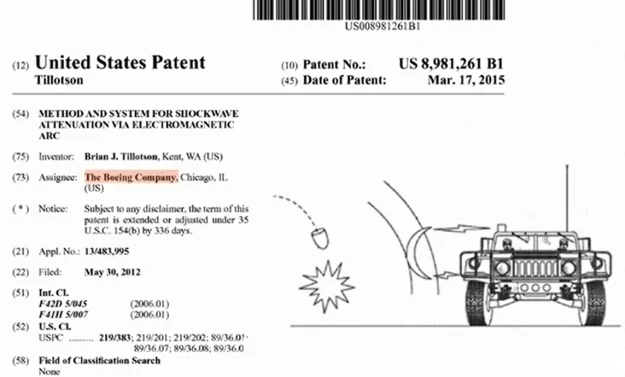 Patent na pole siłowe opracowane przez Boeinga. 