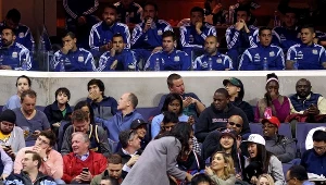 U góry Leo Messi i spółka podczas meczu Wizards z Pacers