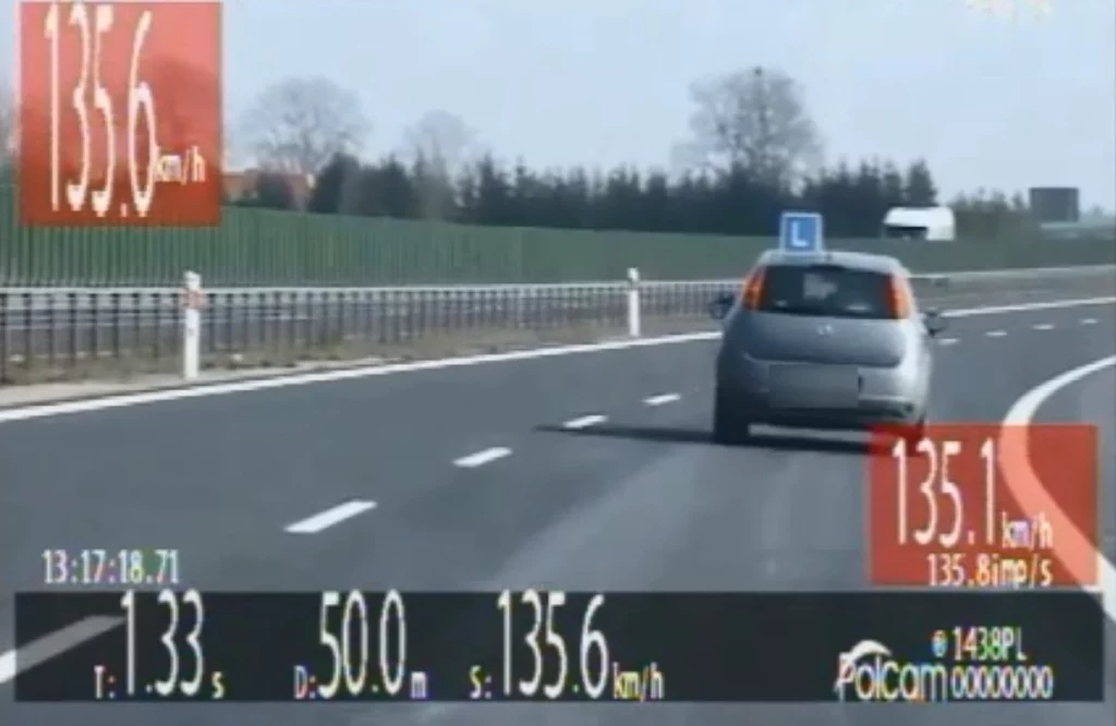 Samochód przekroczył prędkość o 45 km/h