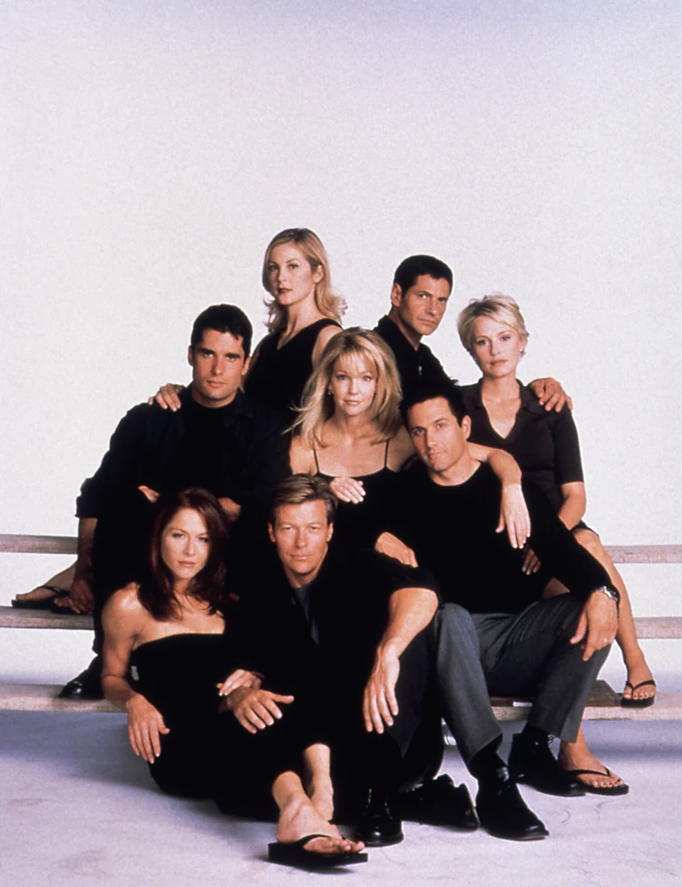 Kelly Rutherford z ekipą "Melrose Place" Kelly Rutherford z ekipą "Melrose Place"