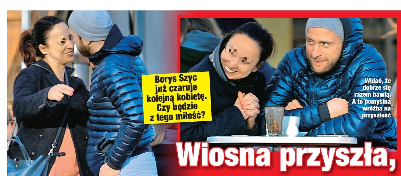 Borys Szyc z tajemniczą kobietą Borys Szyc z tajemniczą kobietą