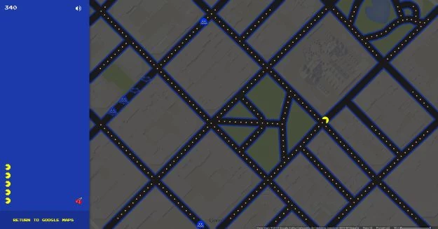 Pac-Man może pojawić się w Google Maps - pod warunkiem, że nasza okolica ma wystarczająco dużo ulic 