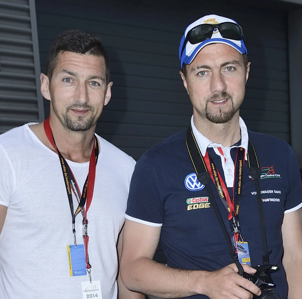 Jerzy Dudek z bratem Darkiem Jerzy Dudek z bratem Darkiem