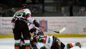 Radość hokeistów GKS-u Tychy