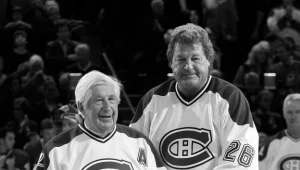 Elmer Lach (z lewej)