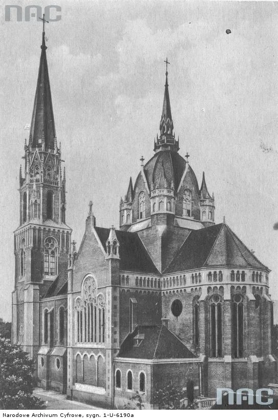 Kościół parafialny w Tarnopolu. Widok ogólny od strony południowej kościoła pw. Matki Bożej Nieustającej Pomocy przy ul. Ruskiej 1