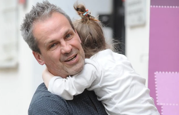 Zbyszek Urbański z córką Zbyszek Urbański z córką