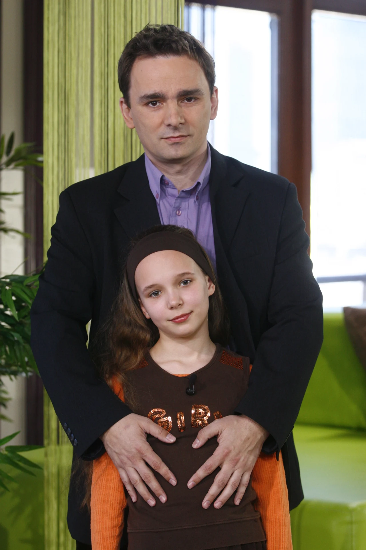 Tomasz Brzeziński z córką  Tomasz Brzeziński z córką