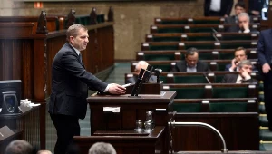 Minister zdrowia Bartosz Arłukowicz  podczas debaty o in vitro