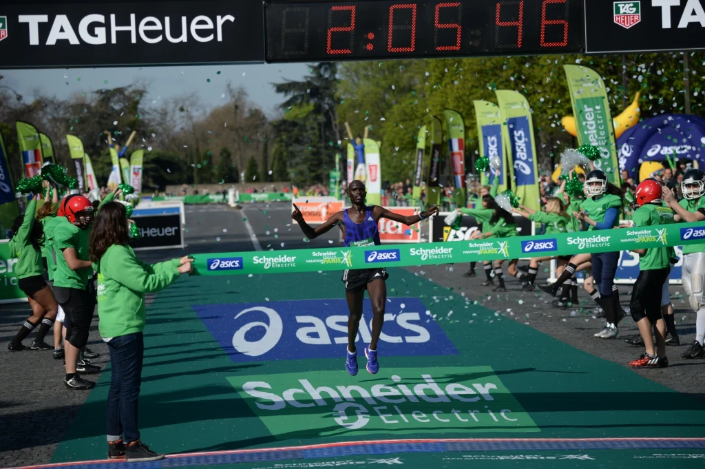 Mark Korir na mecie Mark Korir na mecie