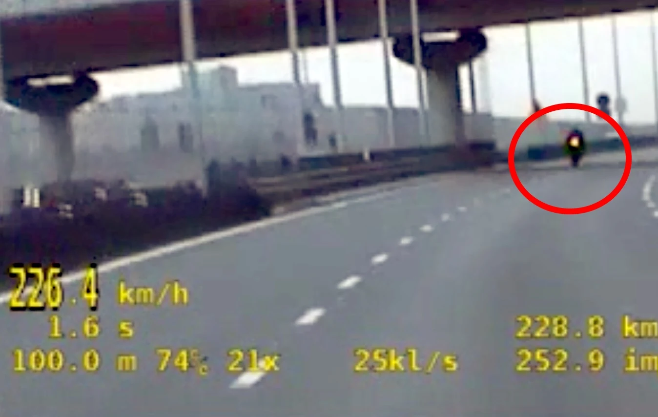 Mężczyzna znacznie przekroczył prędkość Mężczyzna znacznie przekroczył prędkość