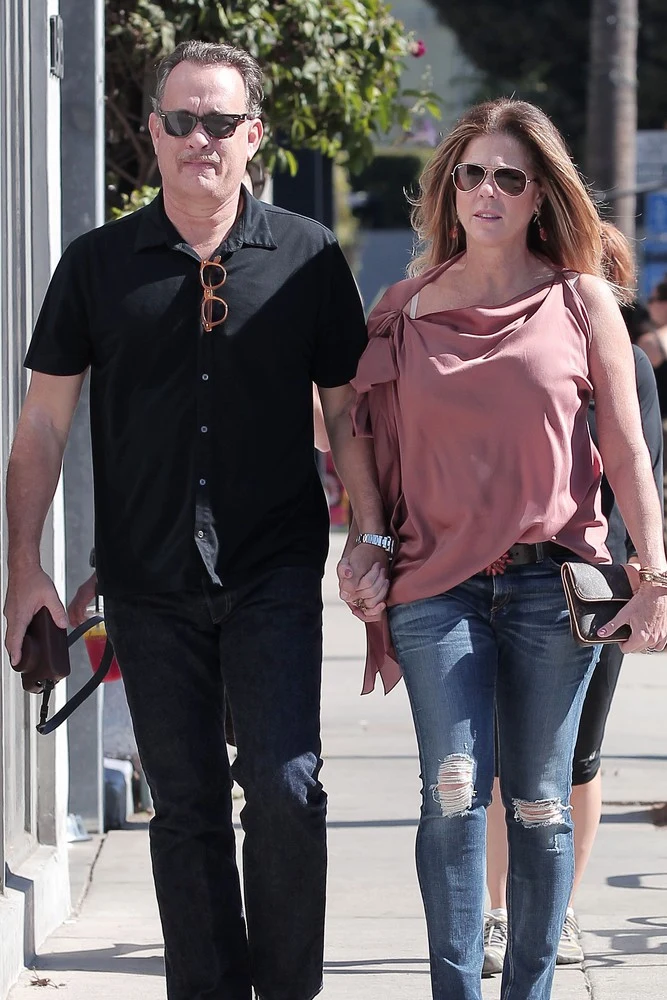 Tom Hanks z żoną Tom Hanks z żoną