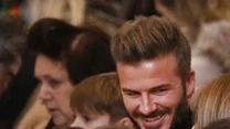 David Beckham z córką Harper