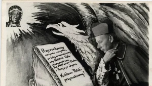 Kartka okolicznościowa z okazji Milenium Chrztu Polski. Reprodukcja: 