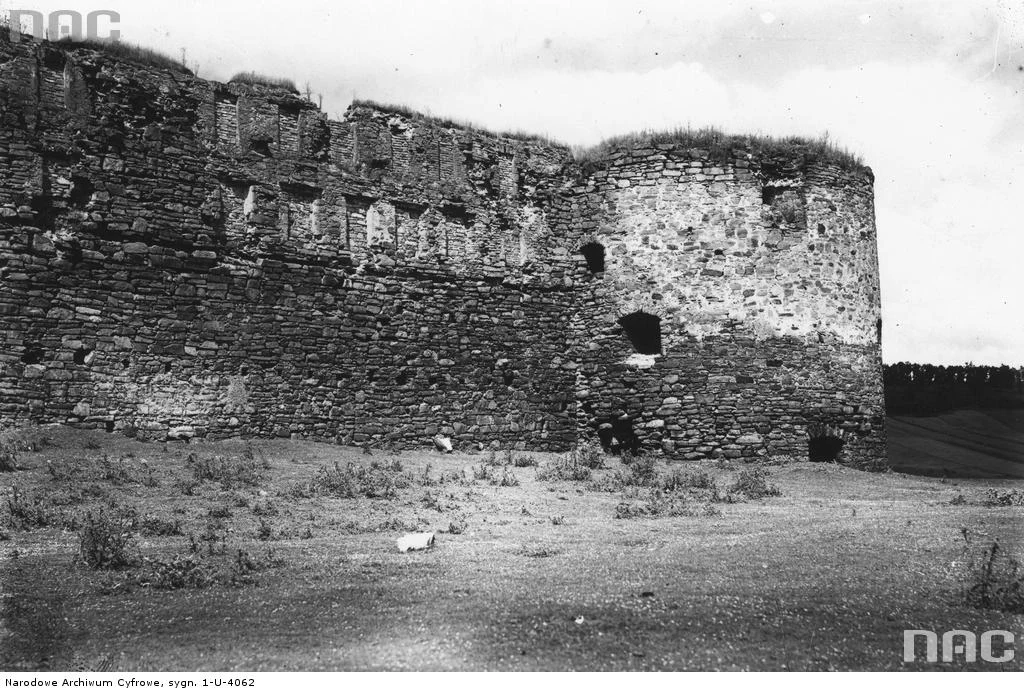 Mikulińce - fragment ruin zamku z XVI wieku
