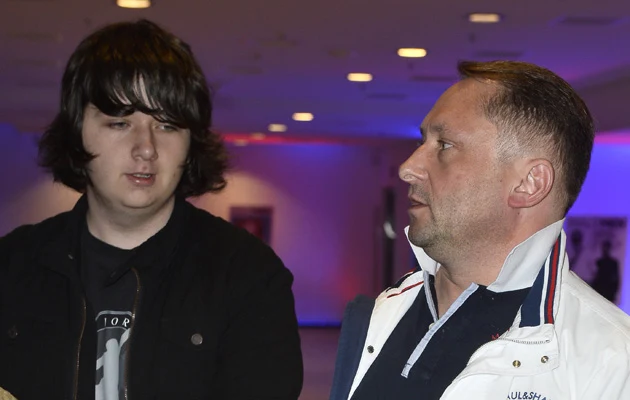 Kamil Durczok z synem Kamilem Kamil Durczok z synem Kamilem