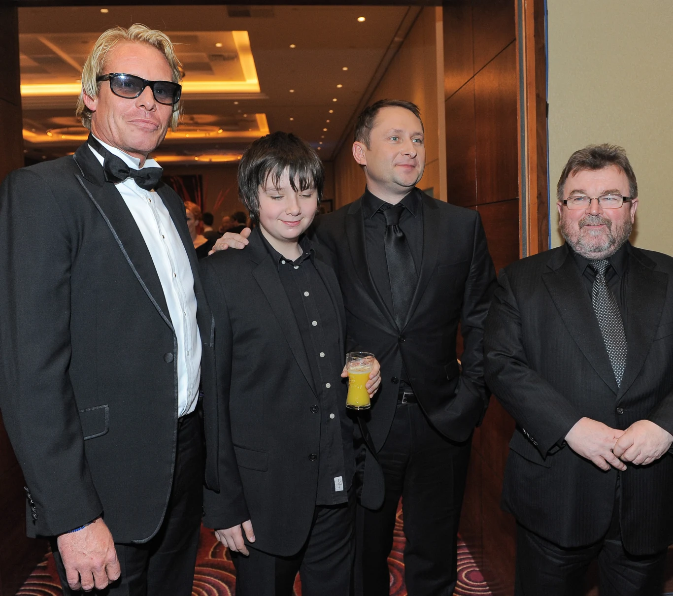 Kamil junior z tatą, Rinke Rooyensem i Edwardem Miszczakiem Kamil junior z tatą, Rinke Rooyensem i Edwardem Miszczakiem