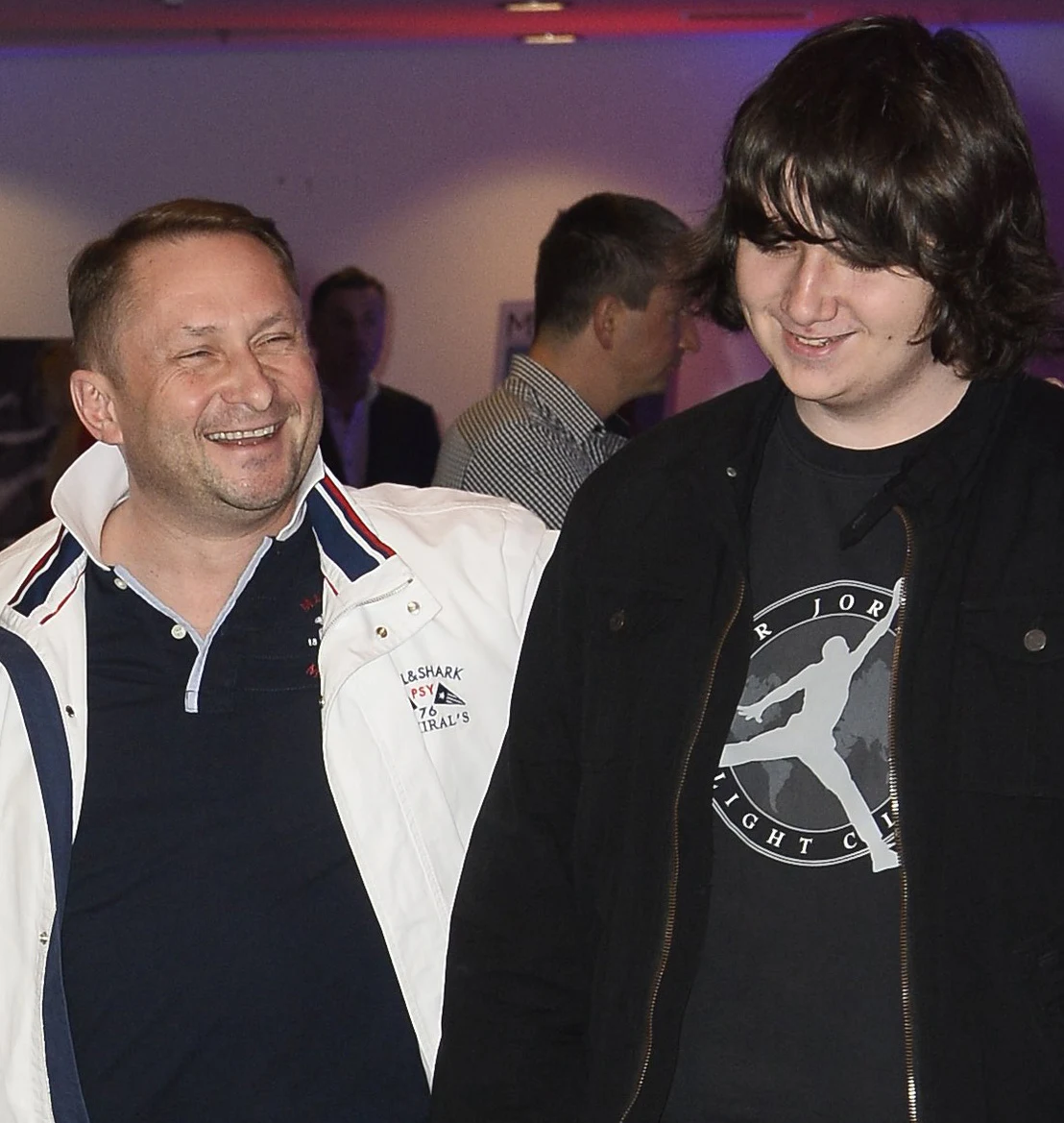 Kamil Durczok z synem Kamil Durczok z synem