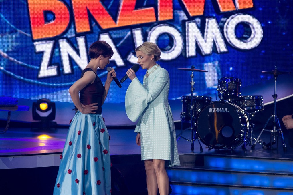 Anna Czartoryska-Niemczycka i Halina Mlynkova w "Twoja twarz brzmi znajomo"