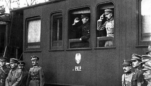 Semen Petlura i Józef Piłsudski w Winnicy w 1920 roku
