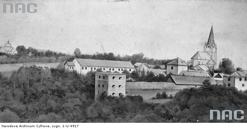 Potok Złoty. Kościół oo. dominikanów i zamek z XVII wieku