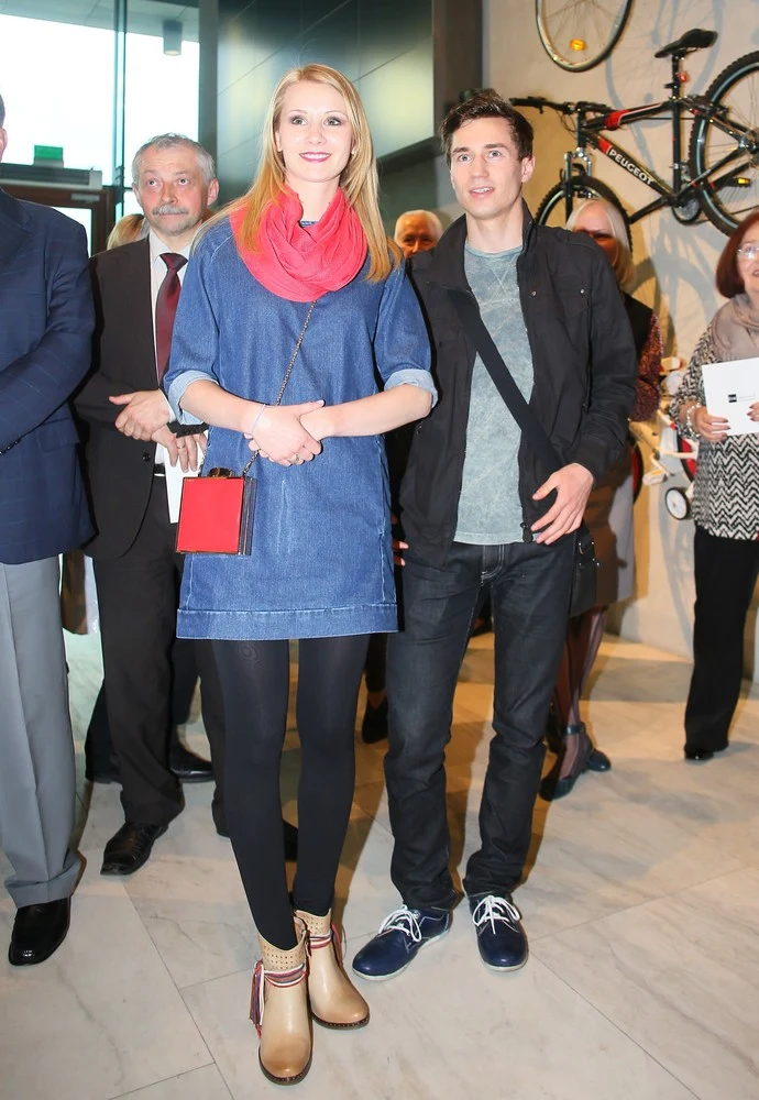 Kamil Stoch z żoną Kamil Stoch z żoną